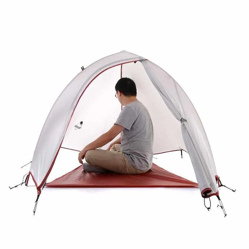 1 Person Ultralight 20D Silicone Dome Tent - Double-layer Outdoor Camping  Tents