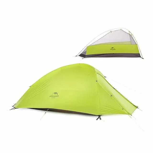 1 Person Ultralight 20D Silicone Dome Tent - Double-layer Outdoor Camping  Tents