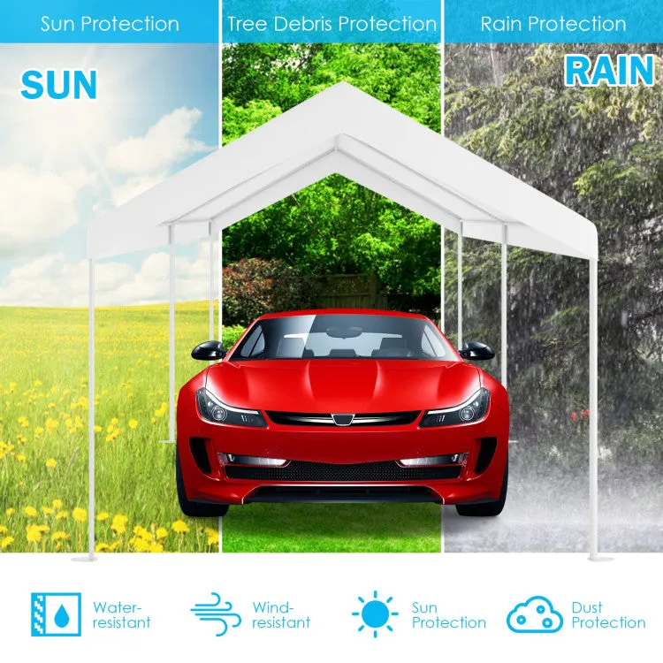 10 x 20 Feet Steel Frame Portable Car Canopy Shelter