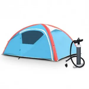 3 Persons Inflatable Camping Waterproof Tent with Bag And Pump