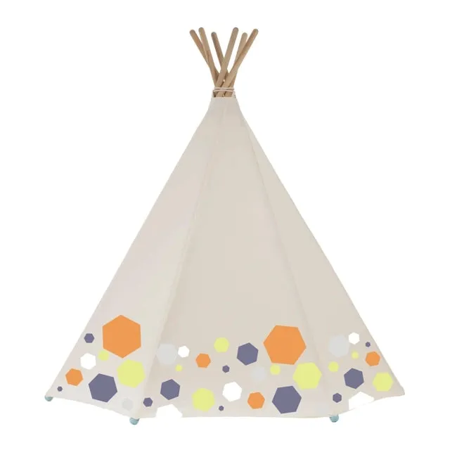 Around the Crib Teepee Tent Geo Colour