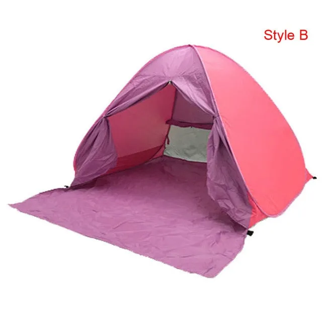 Automatic Sun Shelters Beach Tent UV Protection Pop Up Tents Sun Shade Awning Camping Outdoor Hiking Travel Shelter X318B