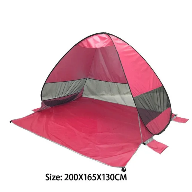 Automatic Sun Shelters Beach Tent UV Protection Pop Up Tents Sun Shade Awning Camping Outdoor Hiking Travel Shelter X318B