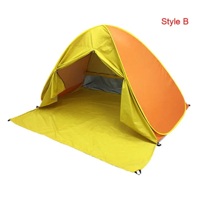 Automatic Sun Shelters Beach Tent UV Protection Pop Up Tents Sun Shade Awning Camping Outdoor Hiking Travel Shelter X318B