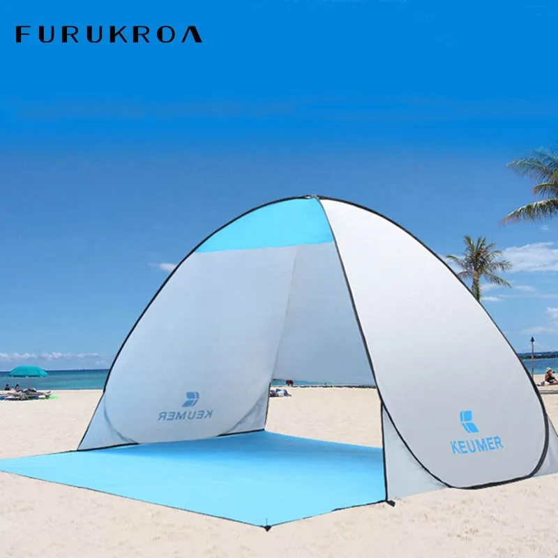 Automatic Sun Shelters Beach Tent UV Protection Pop Up Tents Sun Shade Awning Camping Outdoor Hiking Travel Shelter X318B