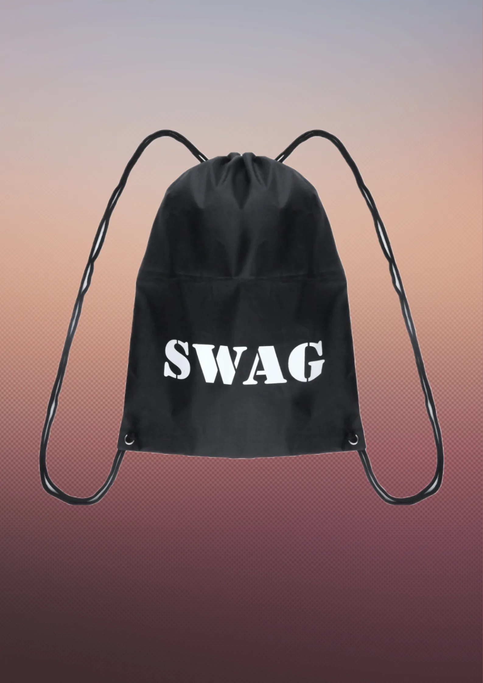 Black Swag Bag (40 x 30cm) - Stylish and Spacious Carryall for Everyday Essentials