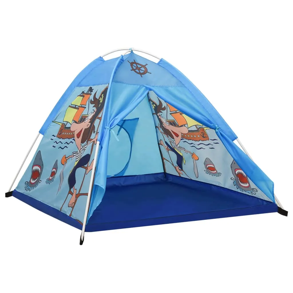 Children Play Tent with 250 Balls Blue 120x120x90 cm