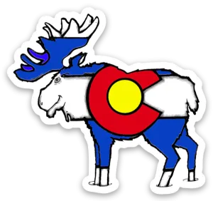 CO Moose Sticker