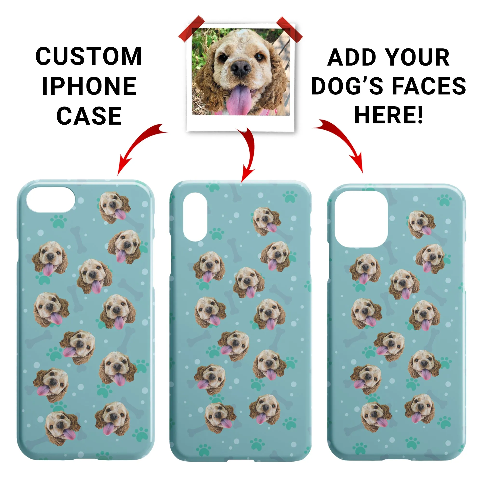 Custom Dog Faces iPhone Case