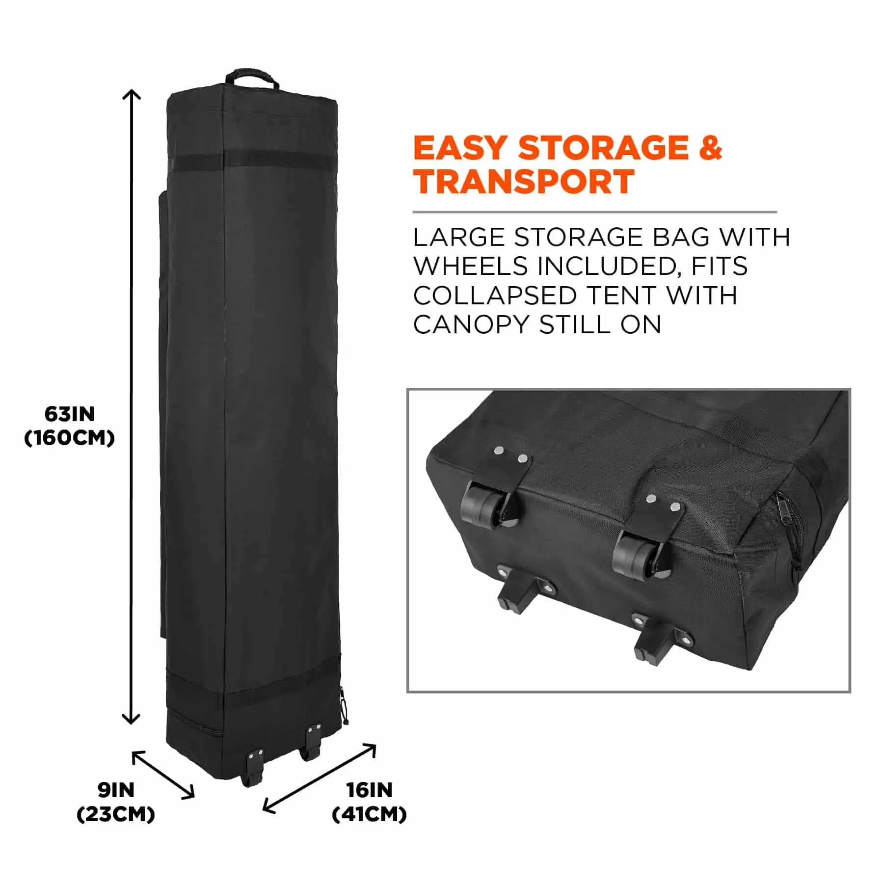 Ergodyne 12915-PALLET 6015 Pallet of 10 Lime Heavy-Duty Pop-Up Tent - 10ft x 20ft