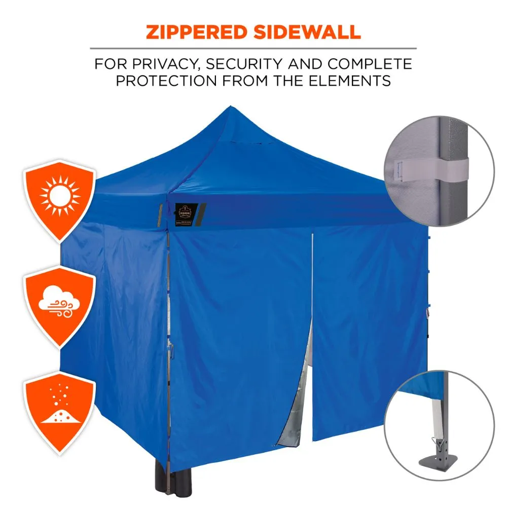 Ergodyne 12977 #6053 Single Blue Enclosed Pop-Up Tent Kit - 10ft x 10ft