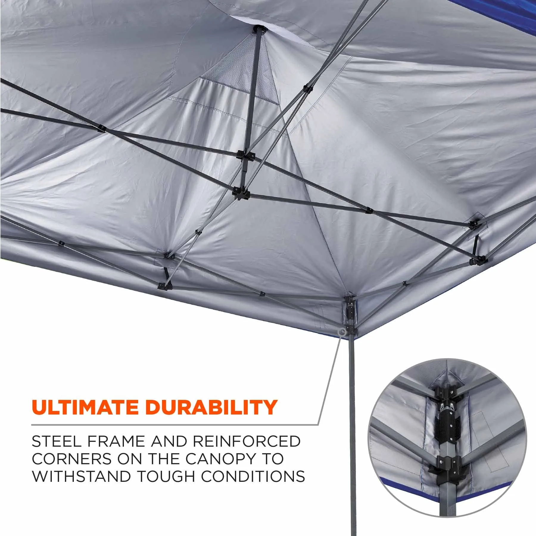 Ergodyne 12982 6052 Single Blue Heavy-Duty Tent Kit Mesh Windows - 10ft x 10ft