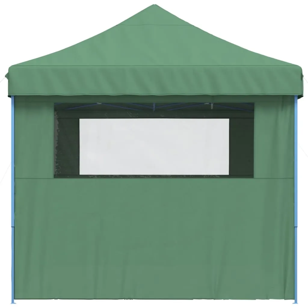 Foldable Party Tent Pop-Up with 4 Sidewalls Green