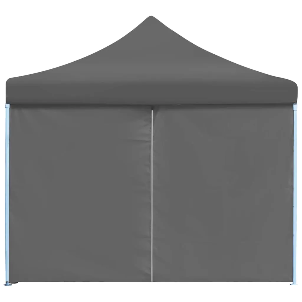 Folding Pop-up Party Tent with 8 Sidewalls 3x9 m Anthracite