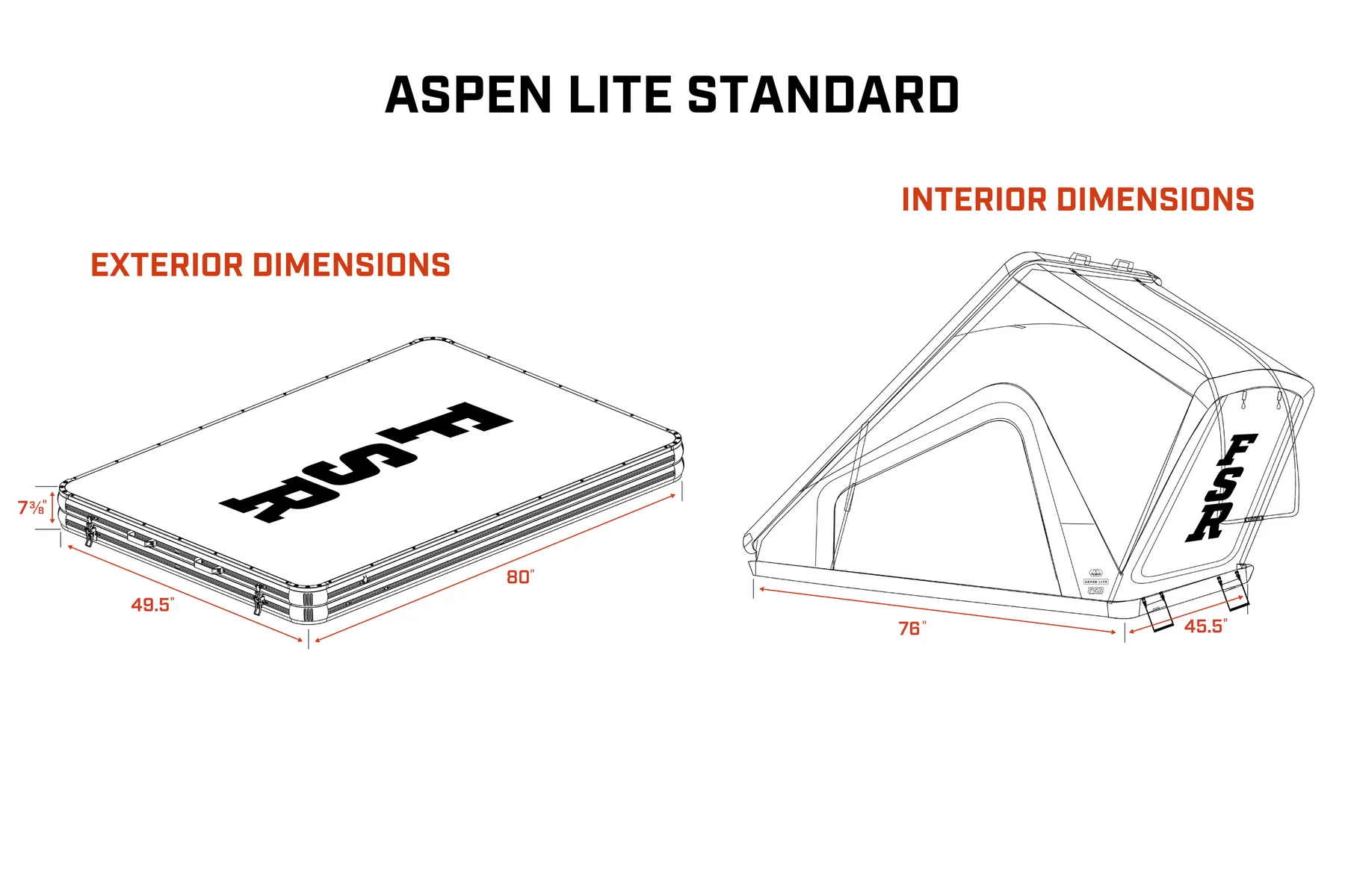 FREESPIRIT RECREATION ASPEN LITE ROOFTOP TENT