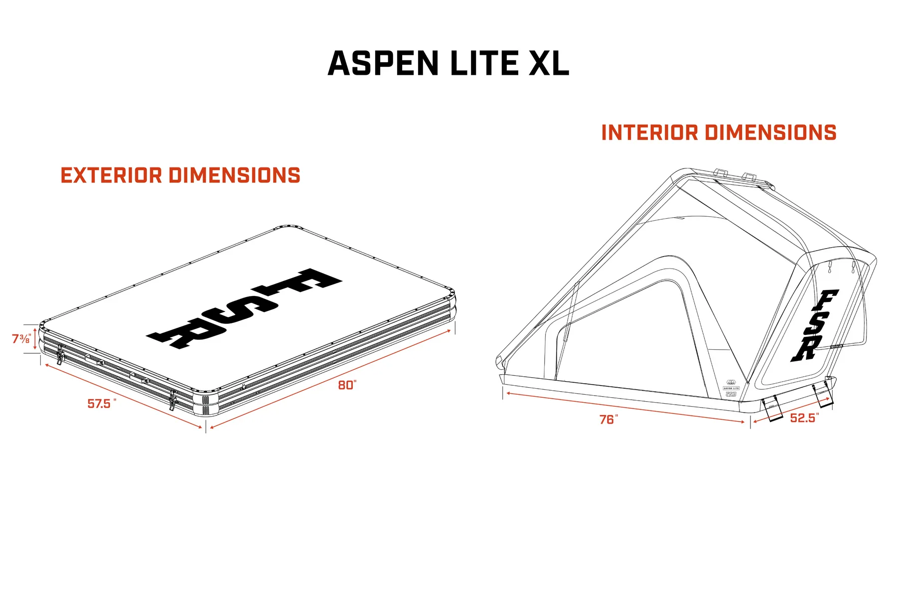 FREESPIRIT RECREATION ASPEN LITE ROOFTOP TENT