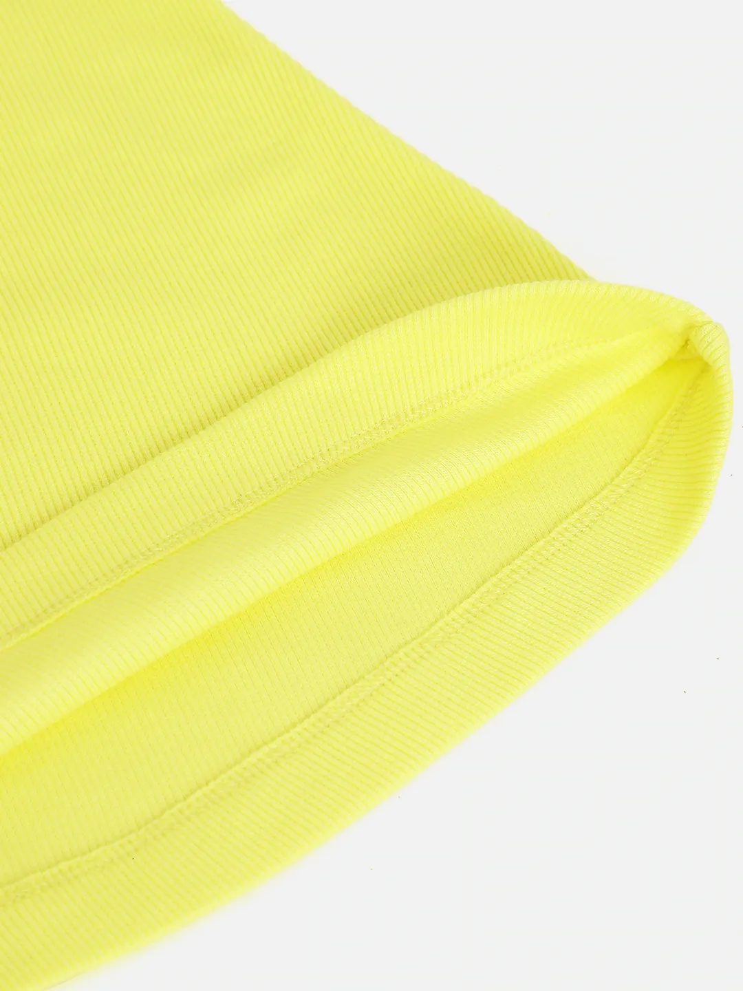 Girls Yellow Rib Tent Dress