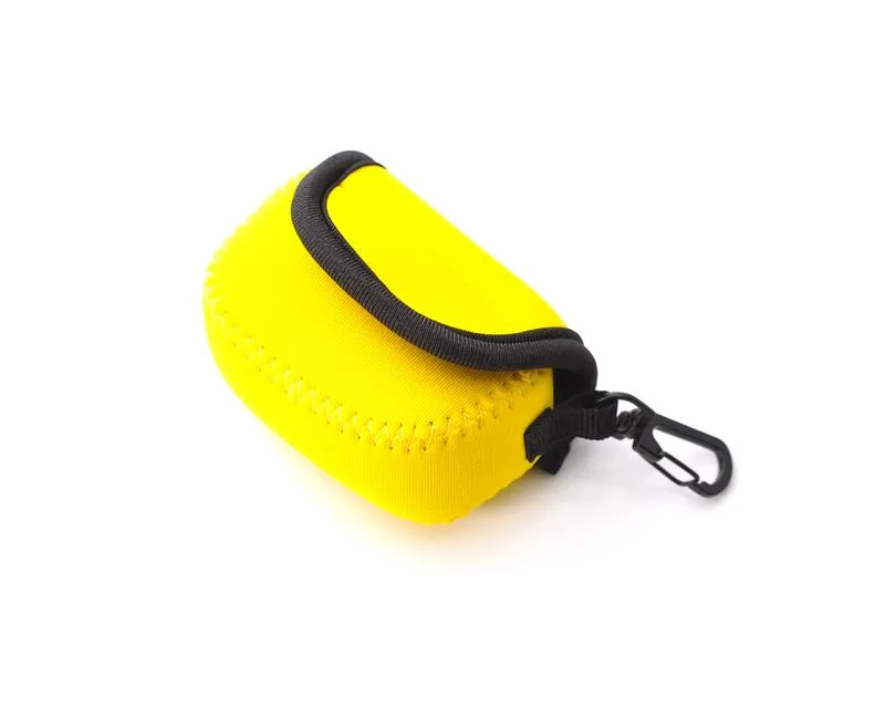 GoPro Small Storage Inner Protective Bag w/Hook for Hero Camera-Yellow