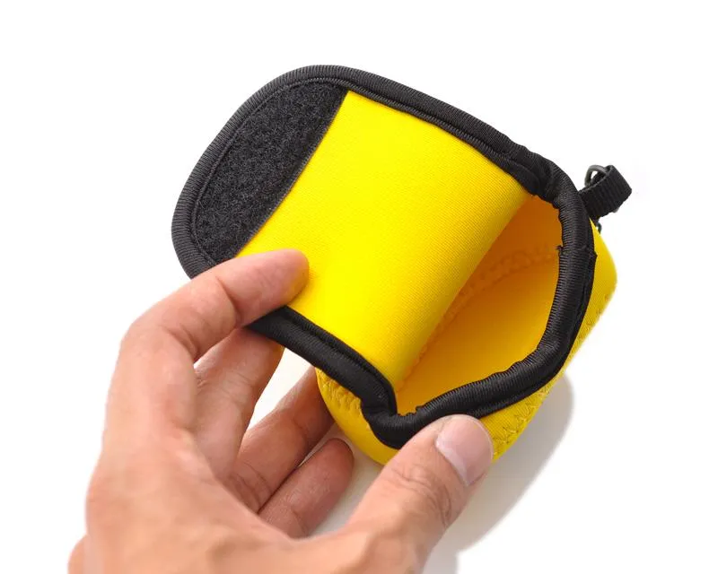 GoPro Small Storage Inner Protective Bag w/Hook for Hero Camera-Yellow