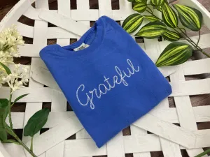 Grateful Christian Bible Scripture Embroidered Shirt - Mom - Grammy - Comfort Colors Embroidered - Mommy (Copy) (Copy)