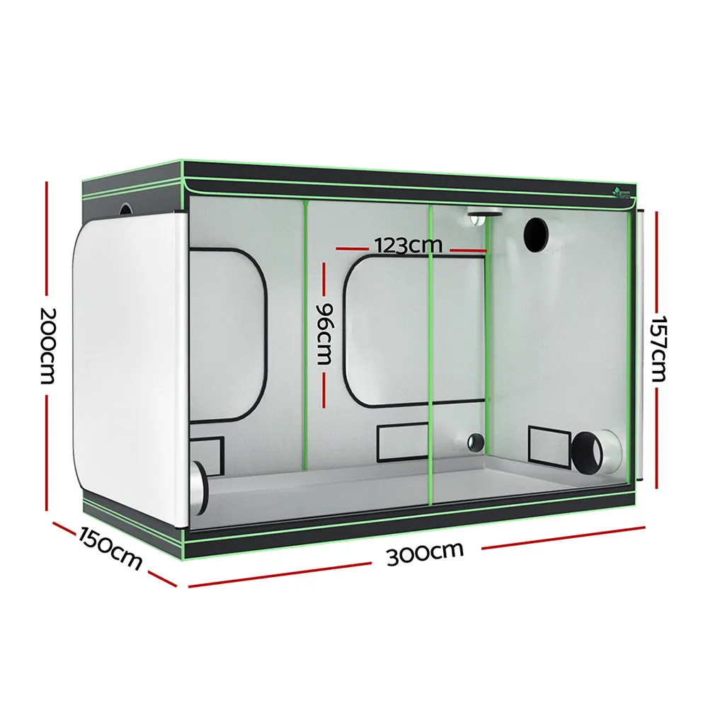 Heavy-Duty Hydroponics Grow Tent System 300x150x200cm - Greenfingers