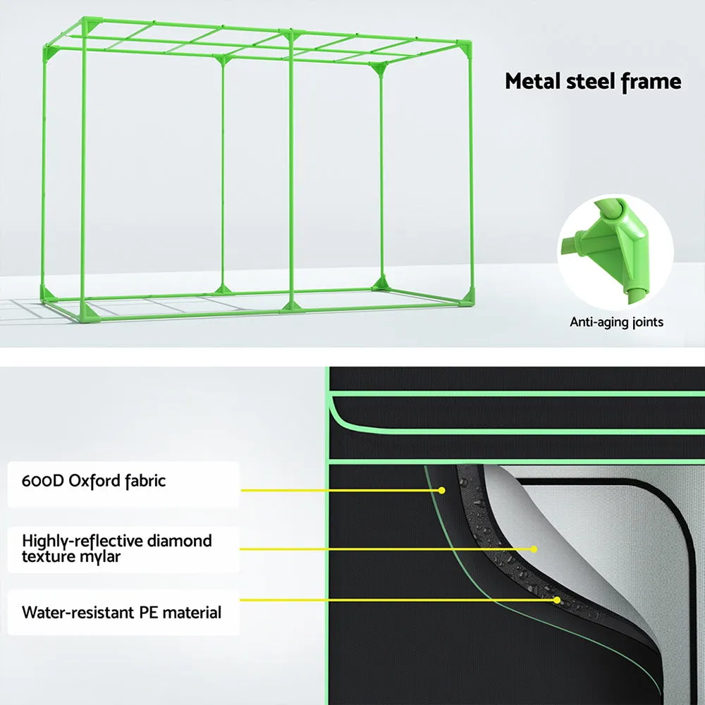 Heavy-Duty Hydroponics Grow Tent System 300x150x200cm - Greenfingers