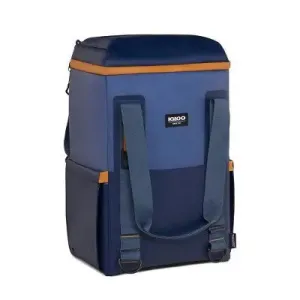 Igloo MaxCold Cooler Bag Backpack 28-Can 17QT Insulated Soft Side Cooler, Blue