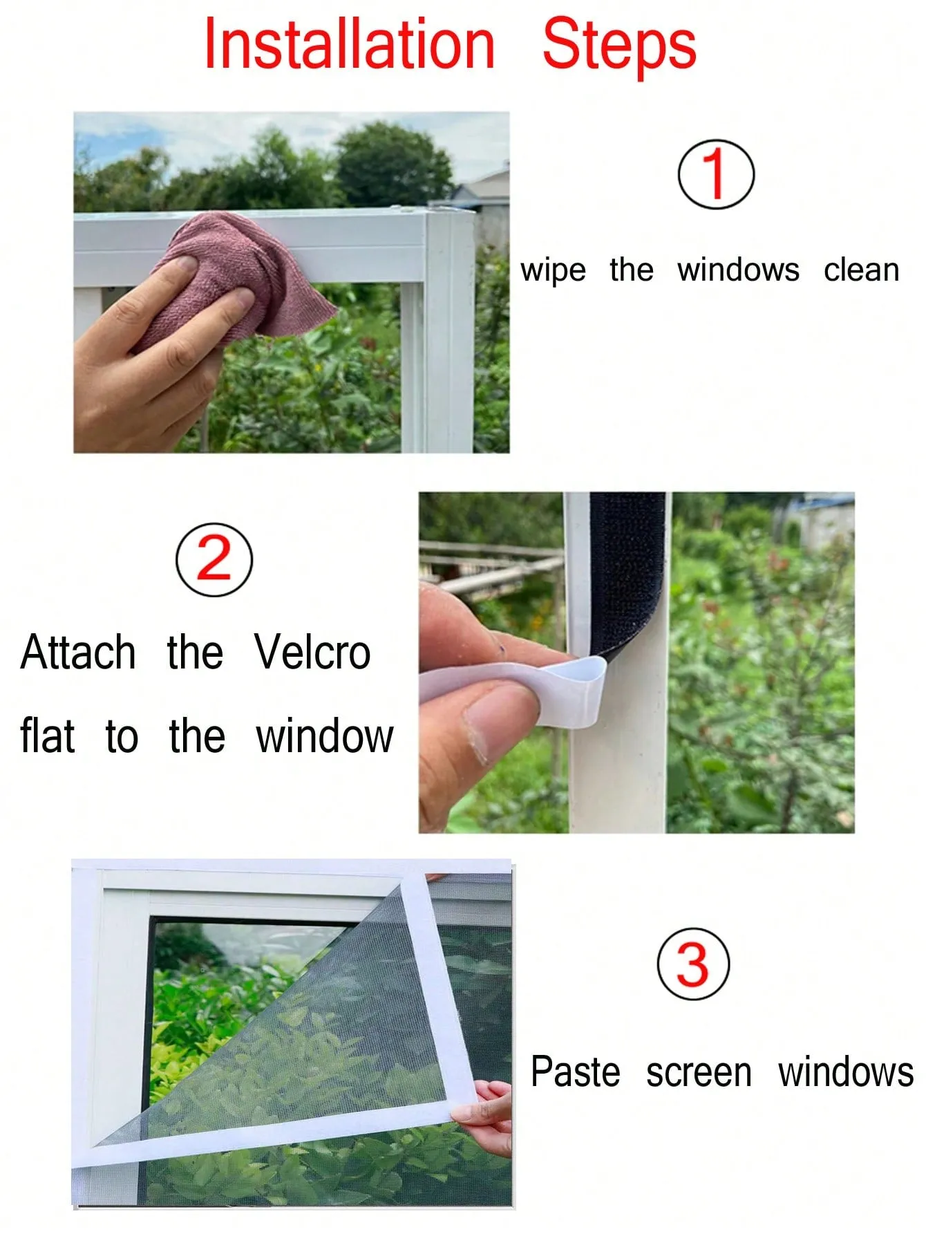 Invisible Summer Shield: Self-Adhesive, Detachable Anti-Mosquito Window Screen in Grey Polyester