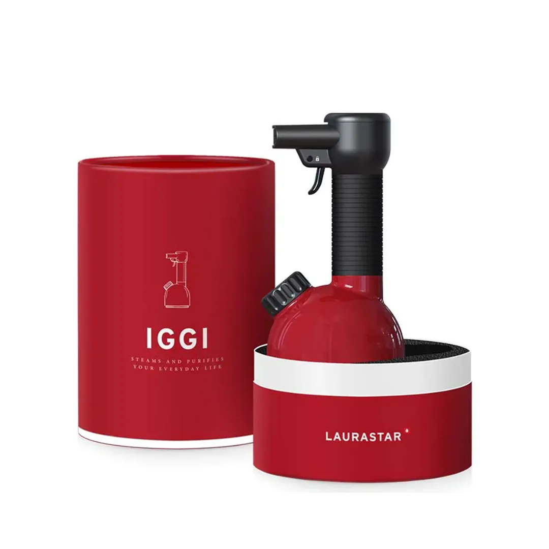 Laurastar IGGI (Pure White / Intense Red) Compact Size Hygienic Steamer