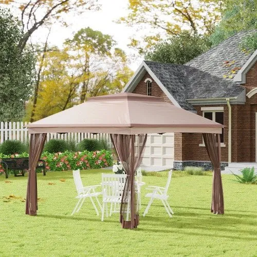 LovelyRLovely Outdoor Patio Gazebo Shelter With Net