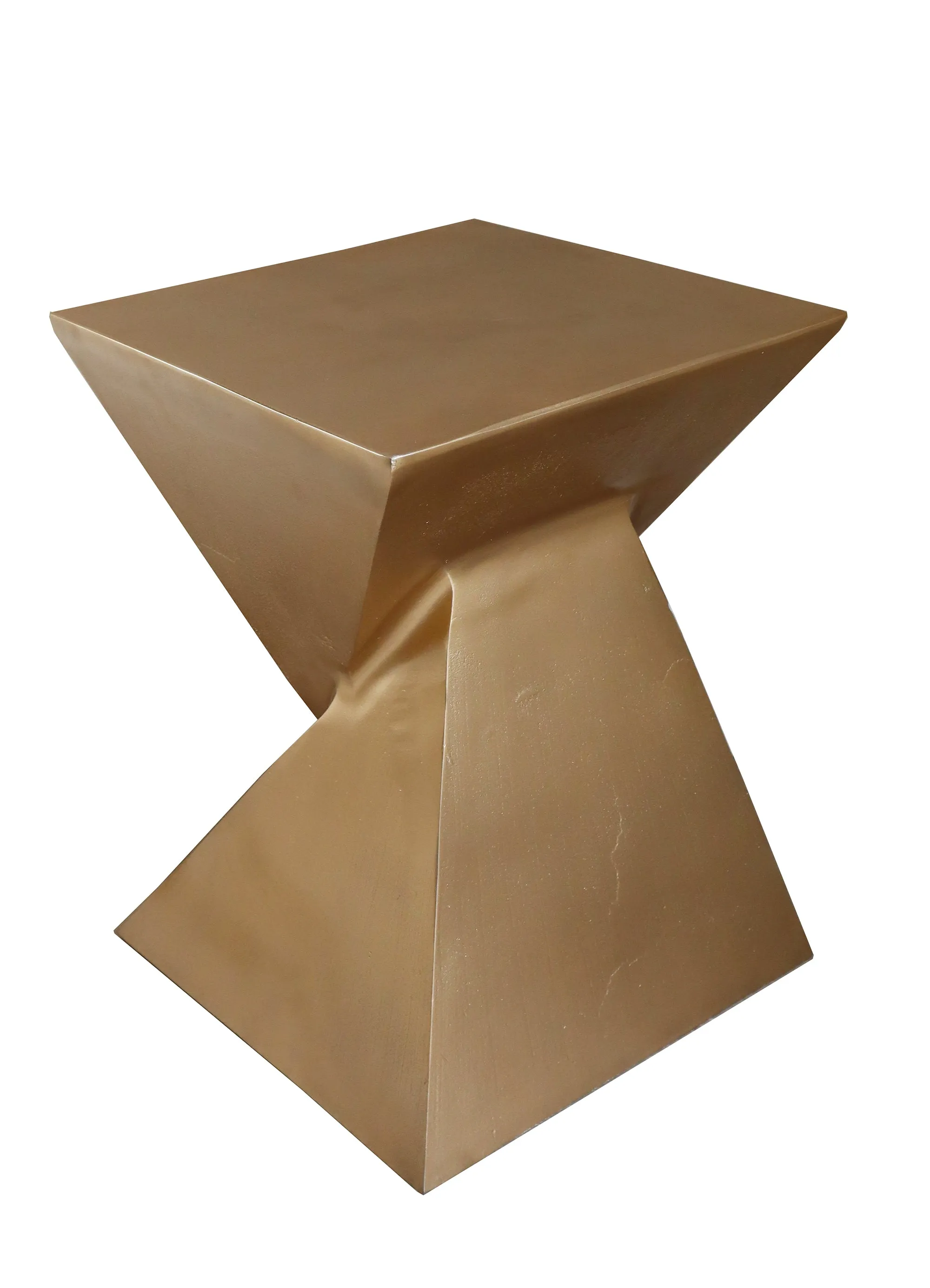 Luxore Pyramid Gold Side Table