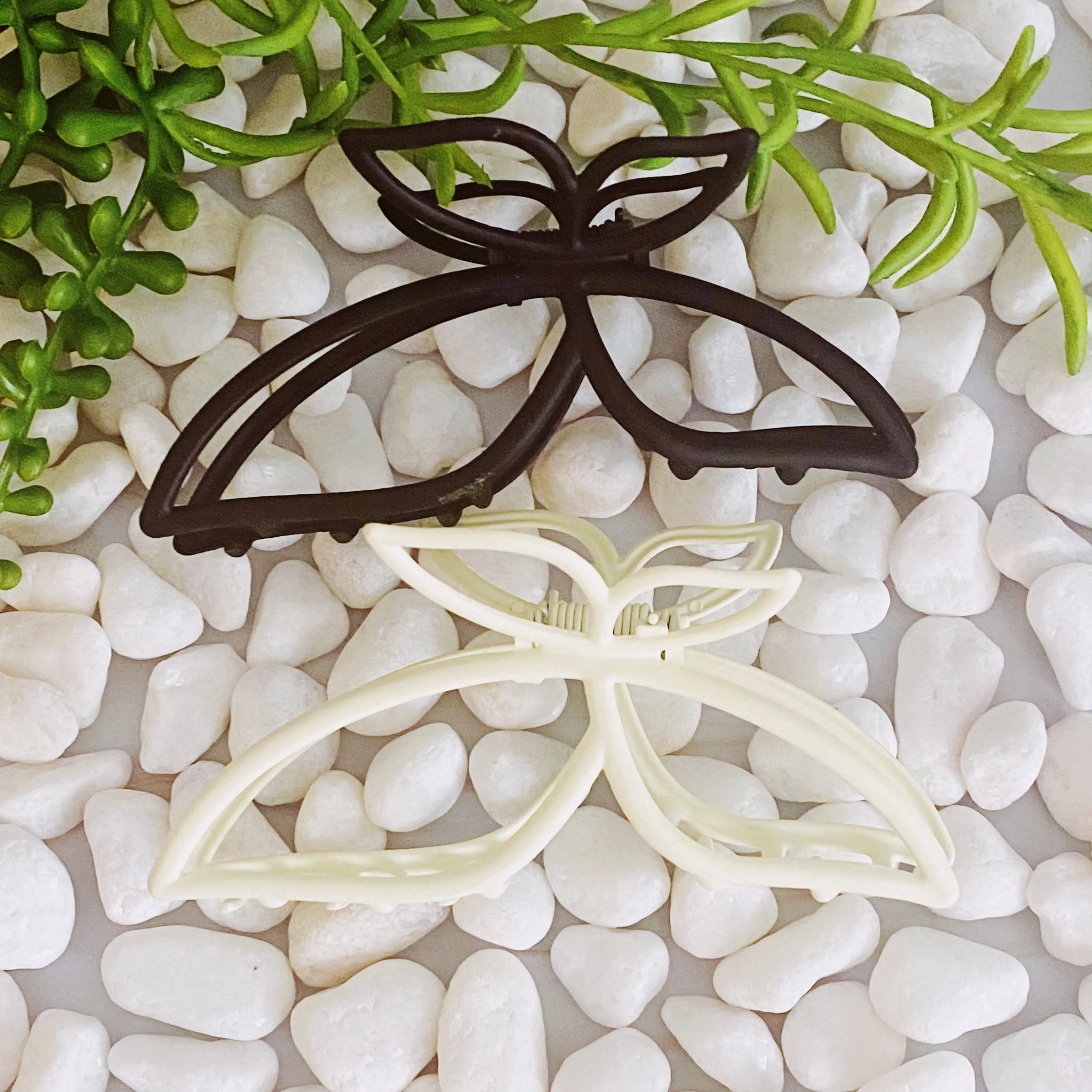 Modern Butterfly Hair Claw Set Of 2