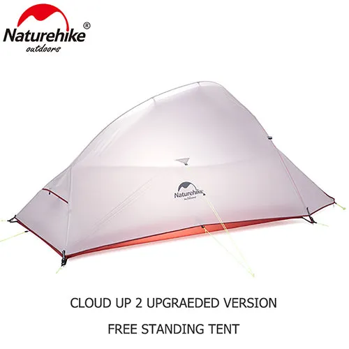 Naturehike CloudUp Series Ultralight Hiking Tent 20D Fabric For 2 Person With Mat NH15T002-T