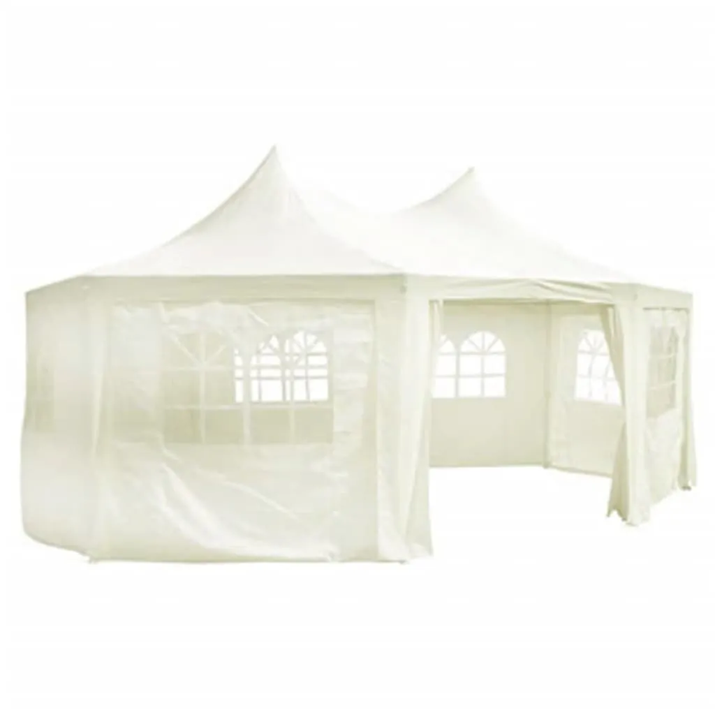 Octagonal Party Tent Cream 6 x 4.4 x 3.5 m