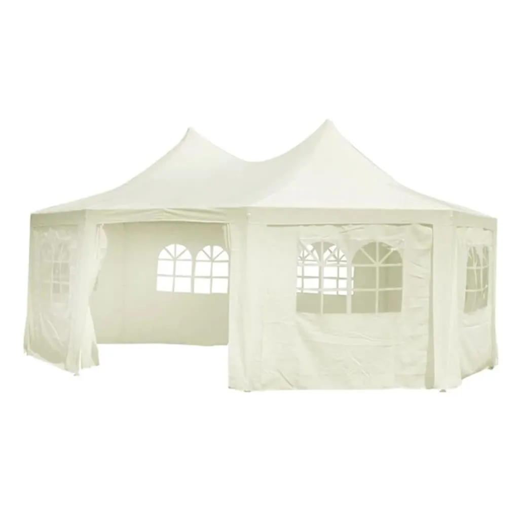 Octagonal Party Tent Cream 6 x 4.4 x 3.5 m