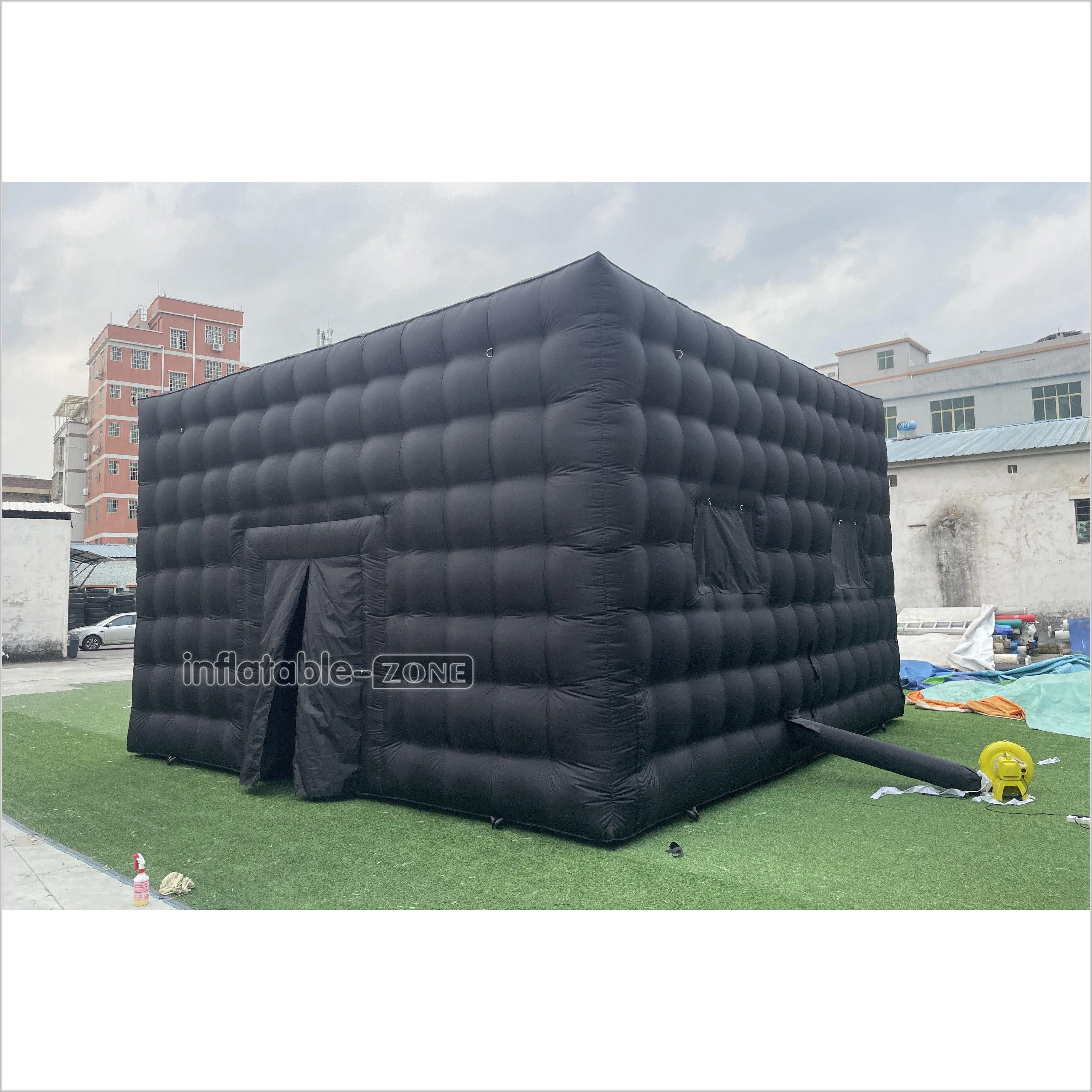 Outdoor Advertising Black Large Inflatable Camping Tent Inflatable Nightclub House Disco Tent For Party Event