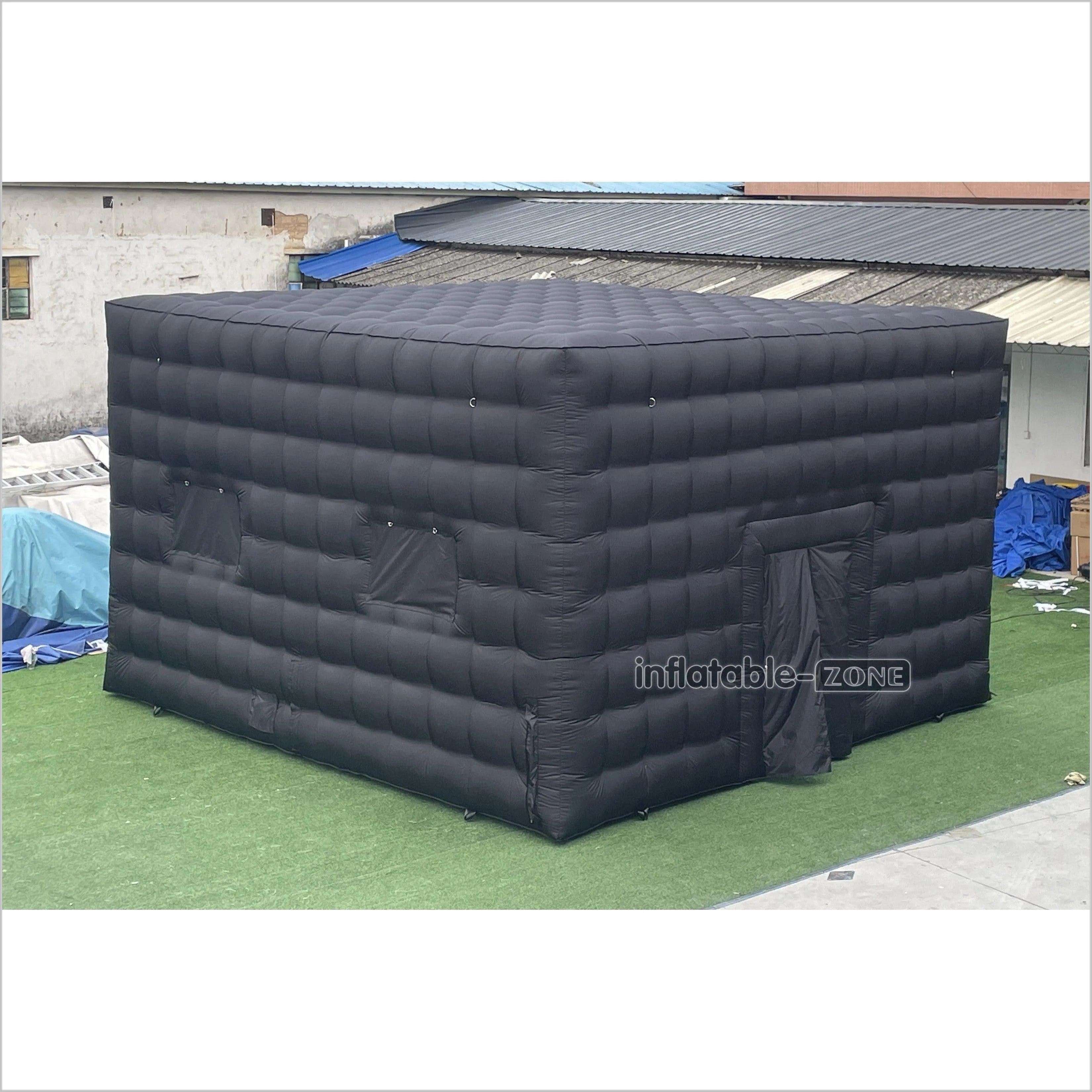 Outdoor Advertising Black Large Inflatable Camping Tent Inflatable Nightclub House Disco Tent For Party Event