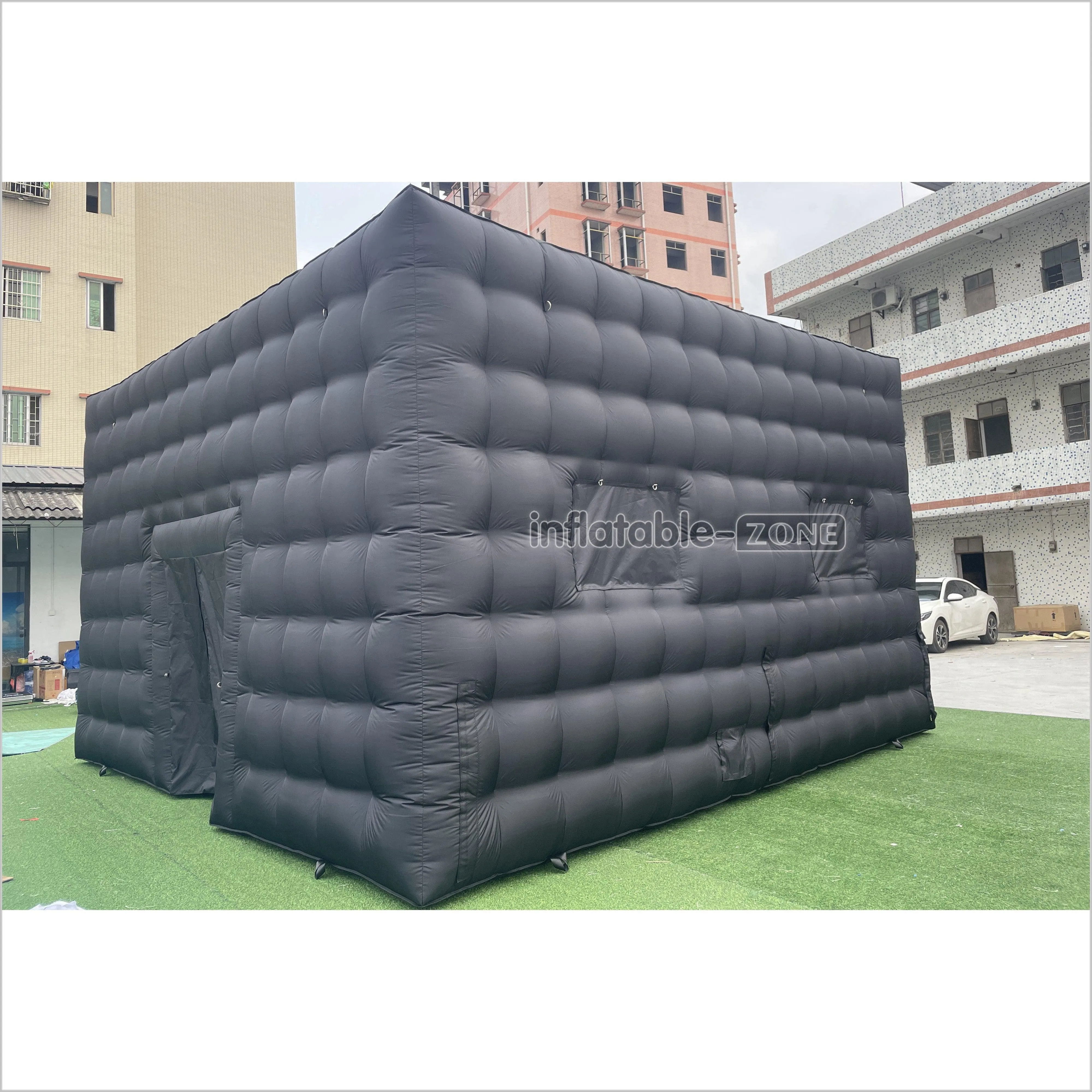 Outdoor Advertising Black Large Inflatable Camping Tent Inflatable Nightclub House Disco Tent For Party Event