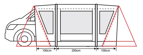 Outdoor Revolution Cayman Combo PC Low AIR Drive Away Awning