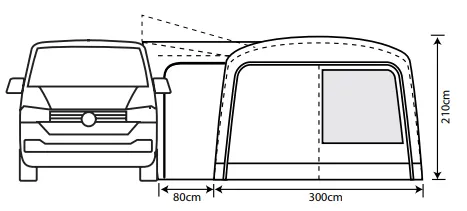 Outdoor Revolution Cayman Combo PC Low AIR Drive Away Awning