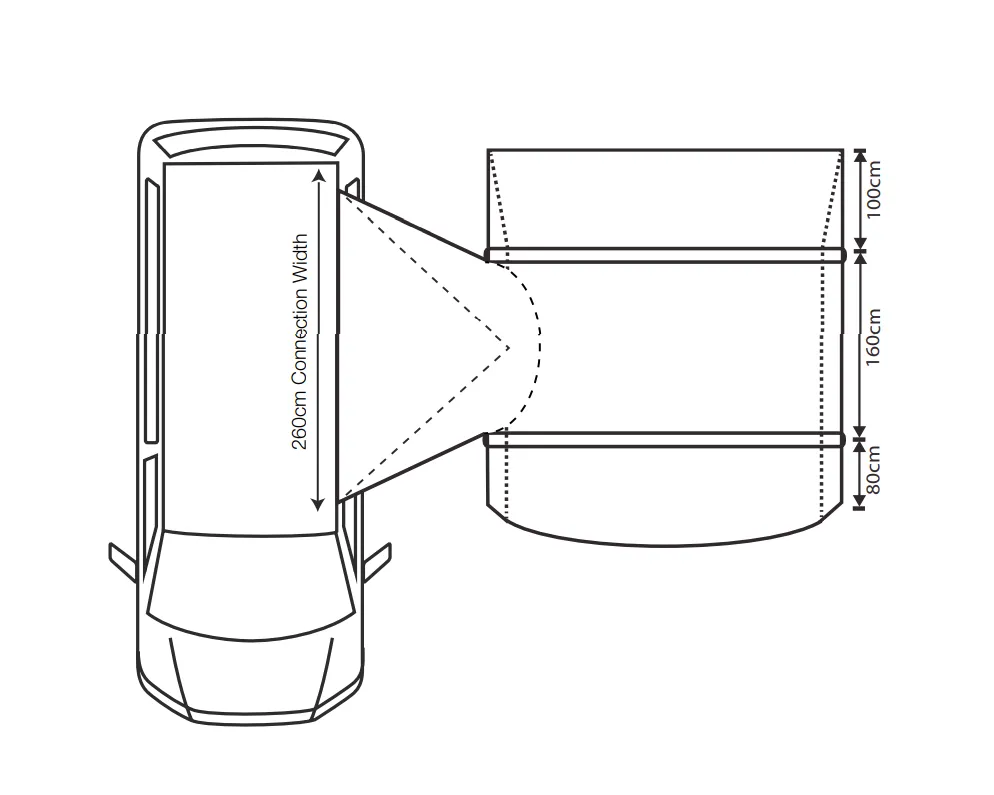 Outdoor Revolution Cayman Curl Mid Drive Away Awning