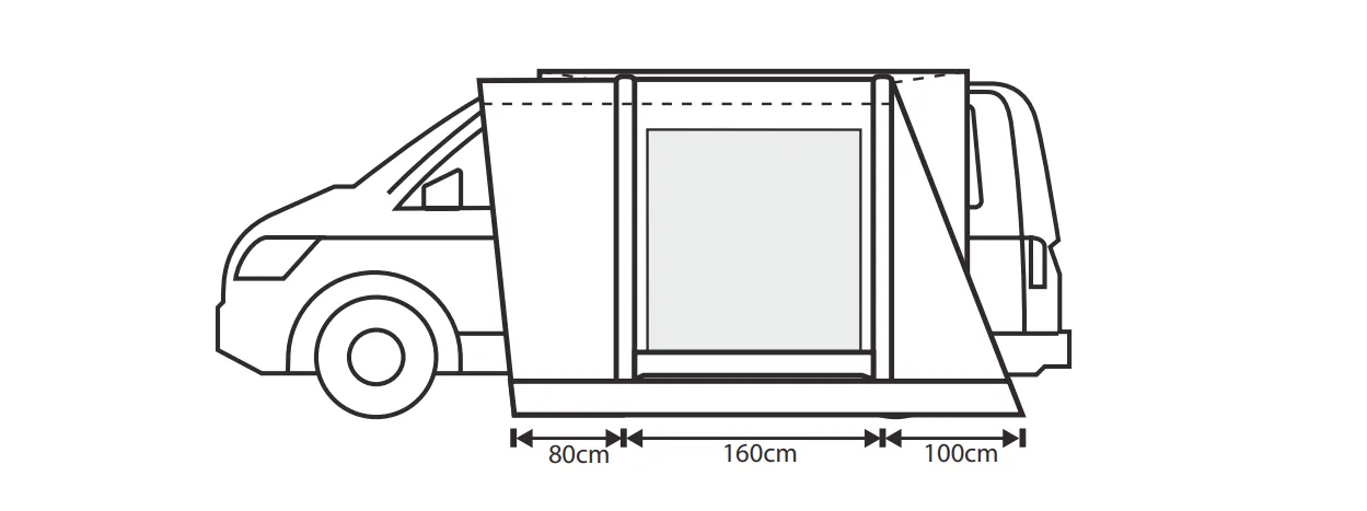 Outdoor Revolution Cayman Curl Mid Drive Away Awning