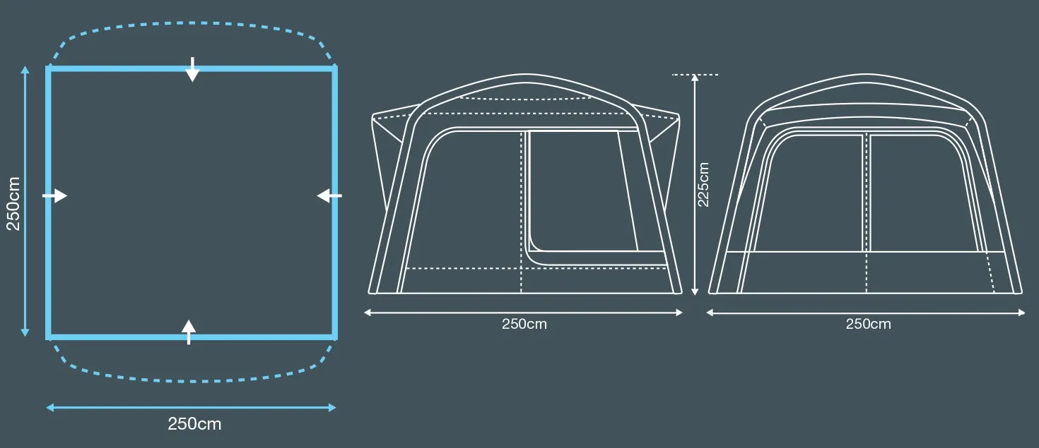 Outdoor Revolution Cayman Pursuit Air Drive-Up-To Awning