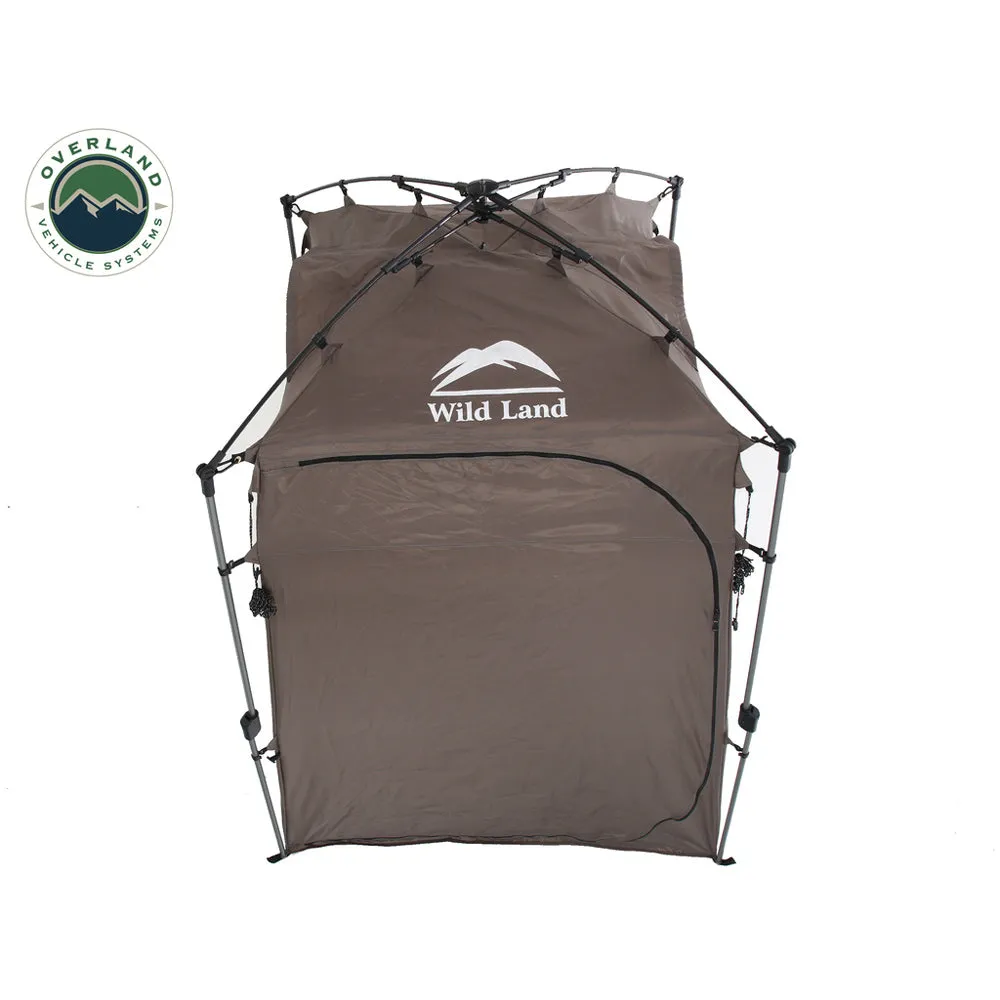 Overland Vehicle Tents - Wild Land Portable Privacy Room with Shower, Retractable Floor, & Amenity Pouches