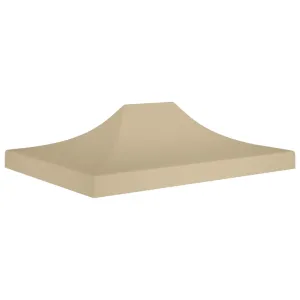 Party Tent Roof 4.5x3 m Beige 270 g/m²