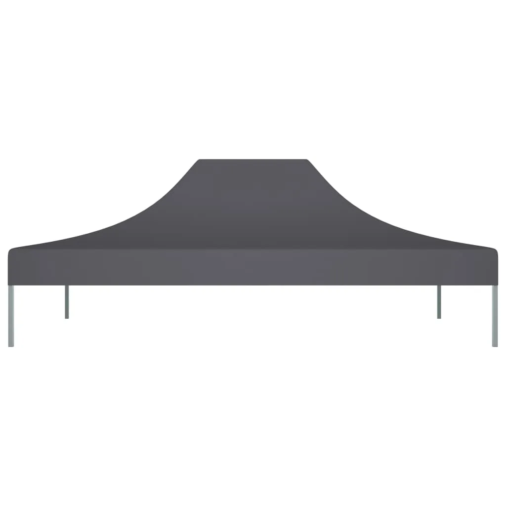 Party Tent Roof 4x3 m Anthracite 270 g/m²