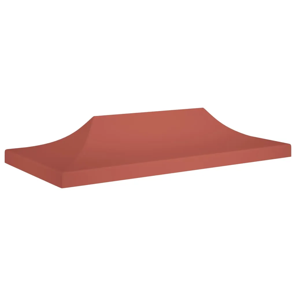 Party Tent Roof 6x3 m Terracotta 270 g/m²