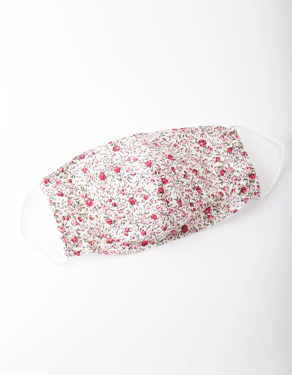 Pink Floral Print Face Mask