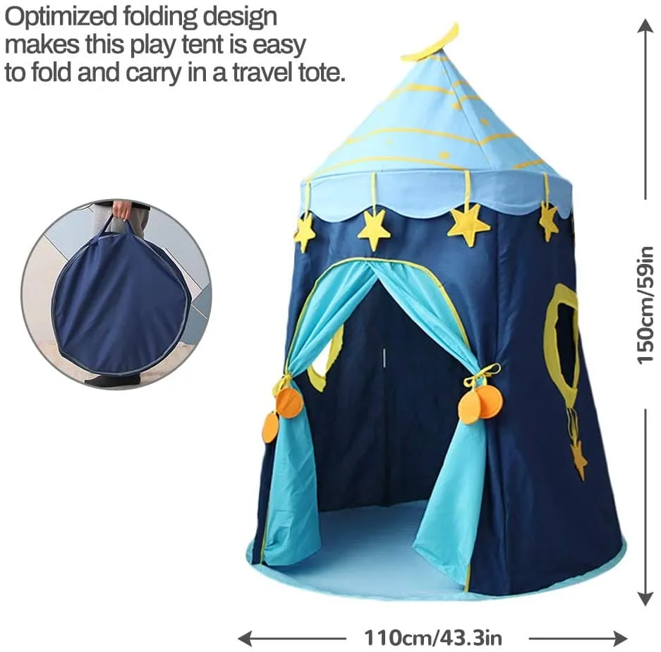 Playtime Foldable Tent House Starry Night - Blue