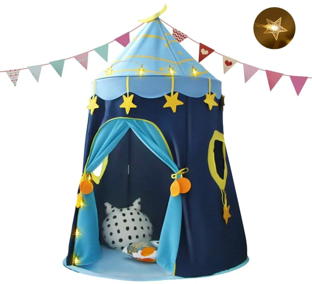 Playtime Foldable Tent House Starry Night - Blue